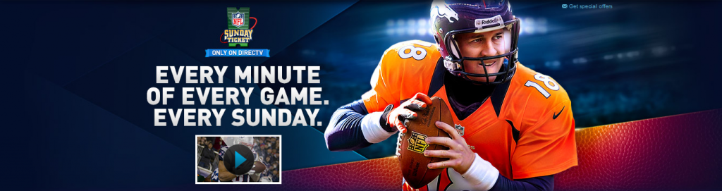 DIRECTV DRE for Hotels Customers : Get 2013 NFL Sunday Ticket - FREE!