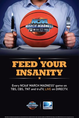 NCAA March Madness Marketing Kits : Poster for Bars & Restaurants  from DIRECTV