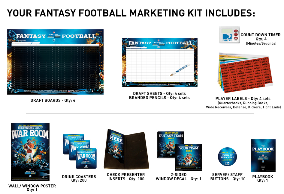 DIRECTV Fantasy Football Draft Marketing Kit