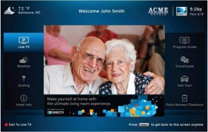 DIRECTV Residential Experience Welcome Screen System for Assisted Living, Senior Care and Long-term Care Facilities