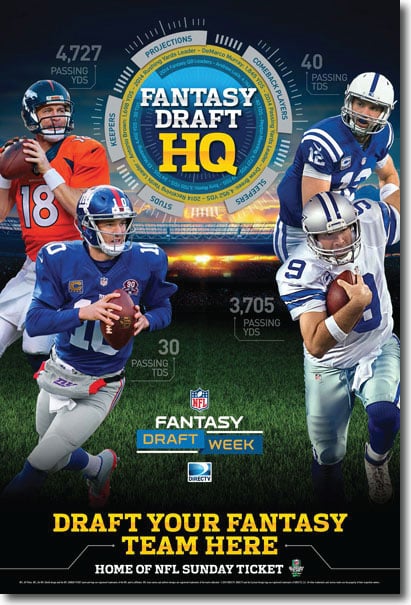 directv fantasy football draft kit