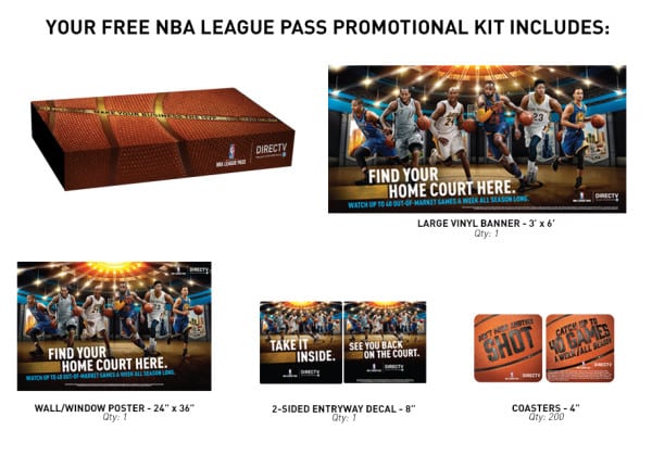 FREE NBA LEAGUE PASS MARKETING KIT from DIRECTV MVP Marketing