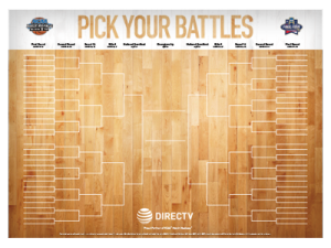 DIRECTV For BUSINESS NCAA Tournament Bracket Poster - March Madness