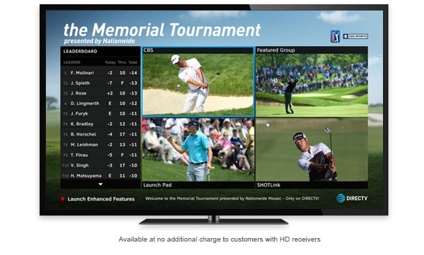 Exclusive PGA Golf Coverage on DIRECTV - The Memorial Tournament Mix Channel - Its All About Satellites