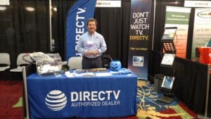 Its All About Satellites Booth at the CHCA 2016 FAll Conference - DIRECTV - TV for Assisted Living