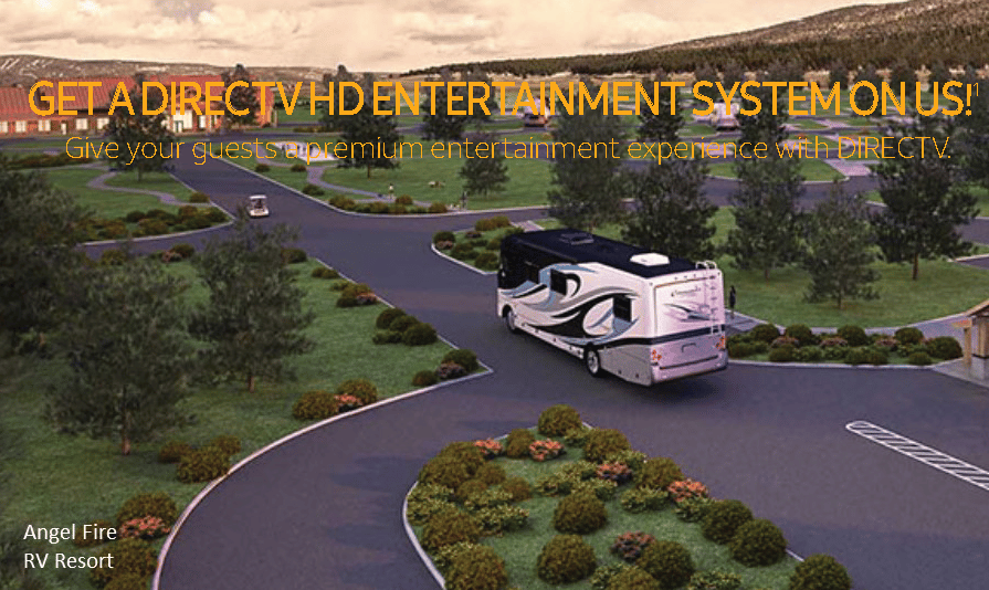 TV for RV Parks and Campgrounds from Its All About Satellites RV Park TV DIRECTV FREE Equipment