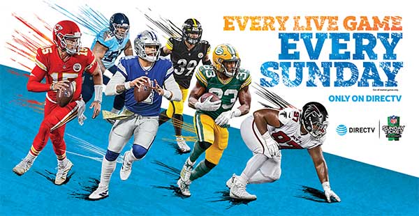 NFL Sunday Ticket 2020 - Only on DIRECTV