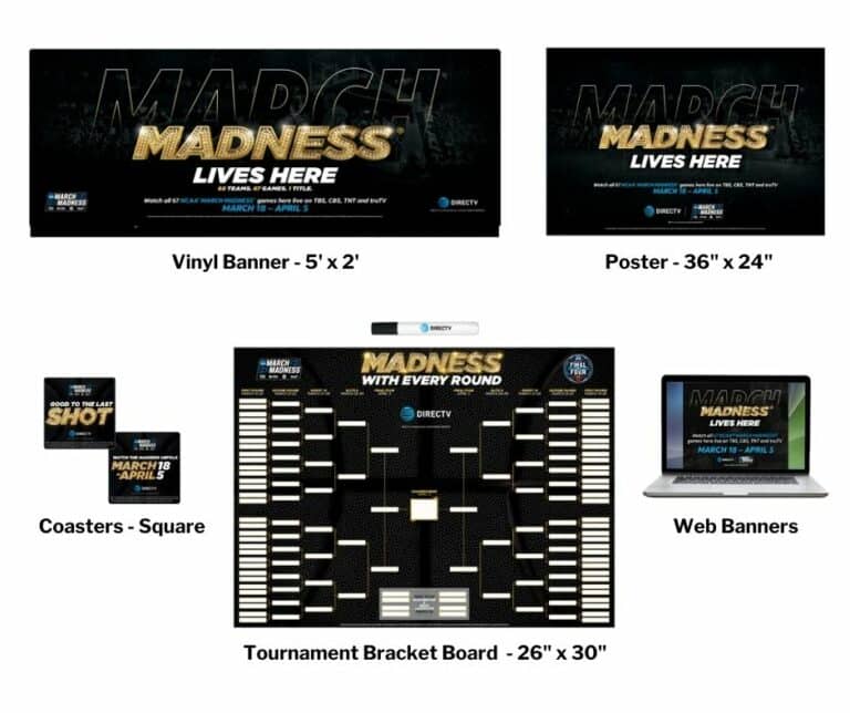 NCAA March Madness Promotional Materials Available from DIRECTV MVP