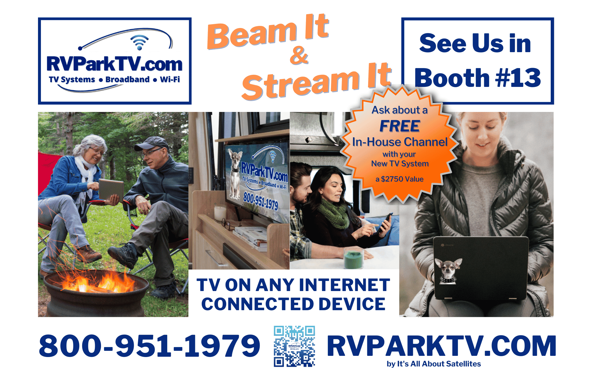 Join RVParkTV.com by Its All About Satellites, DIRECTV Hospitality Authorized Dealer and AccessParks Partner,at the 2022 CARVC Conference and Expo