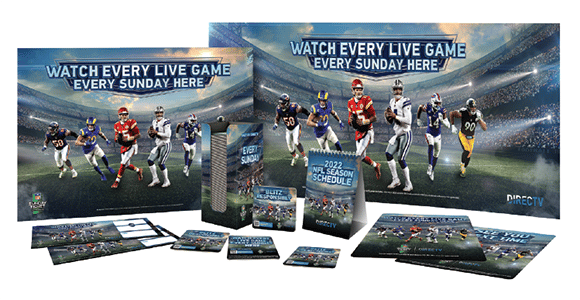 NFL Sunday Ticket Marketing Kit for Bars and Restaurants from DIRECTV MVP Marketing - Its All About Satellites DIRECTV for Business Authorized Dealer