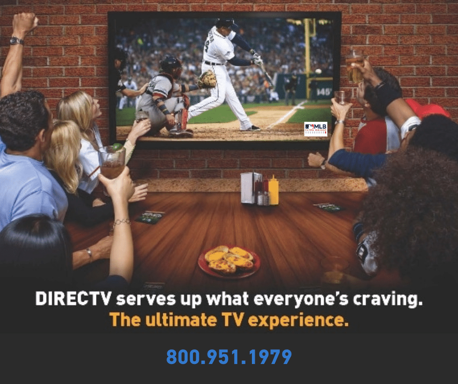 DIRECTv MLB Extra Innings in Your Bar or Restaurant from DIRECTV and Its All About Satellites Call 800.951.1979