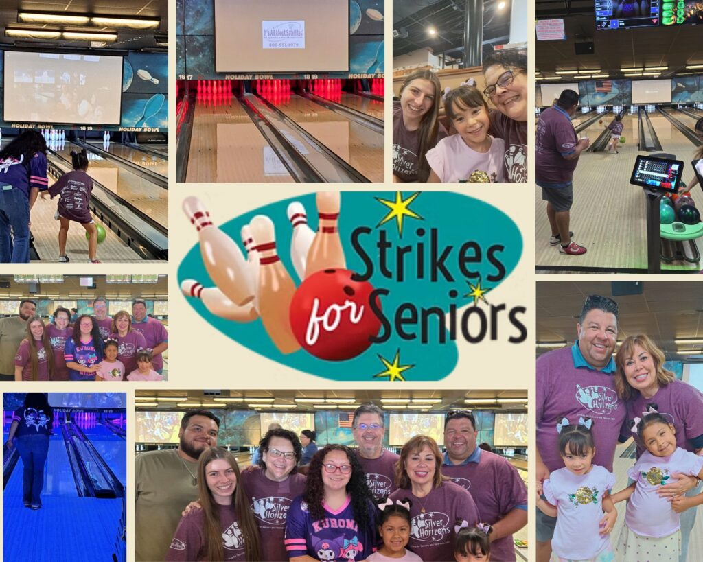 Its All About Satellites family at the annual Strikes for Seniors fundraising event for SilverHorizons.org