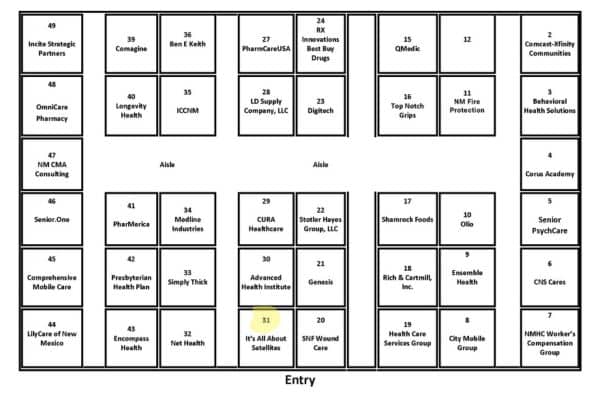 Come Visit Its All About Satellites in Booth #31One Again We AreRIGHT UP FRONTin the NMHCA/NMCAL Exposition